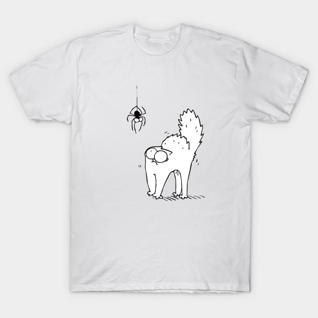 Simons Cat And Spider Cute T-Shirt by devanpm